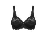 Bügel-BH SUSA "BH mit Bügel Latina", Damen, Gr. 100, Cup B, schwarz, Spitze, Obermaterial: 77% Polyamid PA. 15% Baumwolle CO. 8% Elasthan EL., BHs Bügel-BH