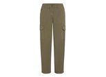 Cargohose OXMO "Cargohose OXLoco", Damen, Gr. XS, N-Gr, grün (ivy grün), Obermaterial: 98% Baumwolle CO. 2% Elasthan EL., Hosen Cargohose