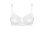 Bügelloser BH SUSA "BH ohne Bügel Basic", Damen, Gr. 105, Cup E, beige (ivory), Tüll, Obermaterial: 51% Polyamid PA. 24% Baumwolle CO. 21% Elasthan EL. 4% Polyester PES., BHs