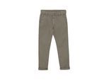 Chinohose MINYMO "Chinohose MIPants Twill", Mädchen, Gr. 140, N-Gr, braun (timber wolf), Obermaterial: 97% Baumwolle CO. 3% Elasthan EL., Hosen Chinohose