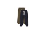 Jogginghose MINYMO "Jogginghose MIBoys", Jungen, Gr. 110, N-Gr, grün (schwarz olive), Obermaterial: 60% Baumwolle CO. 40% Polyester PES., Hosen Jogginghose