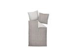 Bettbezug JANINE "Bettwäsche DAVOS 1er Pack" Gr. S, bunt (braun, beige), B:135cm L:200cm, Buntgewebe, Obermaterial: 100% Baumwolle CO., Bettbezüge