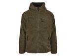 Anorak BRANDIT "Brandit Herren Teddyfleece Worker Jacket", Herren, Gr. 3XL, braun (olive), 100% Polyester, unifarben, normal, ohne Ausschnitt, Jacken