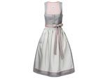 Dirndl NÜBLER "Dirndl lang Ellen", Damen, Gr. 46, EURO, grau, Obermaterial: 100% Polyester PES., Kleider