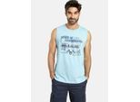 Muskelshirt JAN VANDERSTORM "Doppelpack Tanktop LENNY", Herren, Gr. 7XL, blau, Obermaterial: 100% Baumwolle CO., Tops