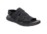 Sandale JOSEF SEIBEL "Maverick 13, schwarz", Herren, Gr. 41, schwarz, Obermaterial: 100% Rindsleder Leather cow., Schuhe Sandale