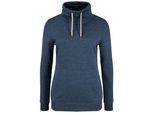 Kapuzenpullover OXMO "Hoodie OXVimpa", Damen, Gr. M, blau (ins blau m), Obermaterial: 70% Baumwolle CO. 30% Polyester PES., Sweatshirts Kapuzenpullover