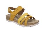 Sandale JOSEF SEIBEL "Lucie 03, safran", Damen, Gr. 39, gelb (safran), Obermaterial: 100% Rindsleder Leather cow., Schuhe Sandale