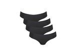 String SLOGGI "String Zero Microfiber Hipstring 2.0 4er Pack", Damen, Gr. L, schwarz, Obermaterial: 76% Polyamid PA. 24% Elasthan EL., Unterhosen String