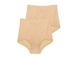 Miederhose SASSA "2er Sparpack Miederhose Bodyforming", Damen, Gr. 85, beige (puder puder), Stoff, Obermaterial: 80% Polyamid PA. 20% Elasthan EL., Unterhosen