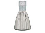 Dirndl NÜBLER "Midi Dirndl Efia", Damen, Gr. 42, EURO, blau, Obermaterial: 100% Polyester PES., Kleider