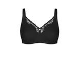 Bügelloser BH SUSA "BH ohne Bügel Capri", Damen, Gr. 80, Cup C, schwarz, Obermaterial: 82% Polyamid PA. 18% Elasthan EL., BHs