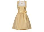 Dirndl NÜBLER "Midi Dirndl Gundula", Damen, Gr. 38, EURO, gelb, Obermaterial: 100% Polyester PES., Kleider
