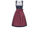 Dirndl NÜBLER "Dirndl midi Gesr", Damen, Gr. 40, EURO, blau, Obermaterial: 100% Baumwolle CO., Kleider