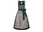 Dirndl NÜBLER "Dirndl midi Lea", Damen, Gr. 50, EURO, grün, Obermaterial: 50% Polyester PES. 50% Viskose CV., Kleider