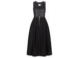Dirndl NÜBLER "Dirndl lang Frau Wirtin", Damen, Gr. 46, EURO, schwarz, Obermaterial: 100% Viskose CV., Kleider