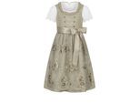 Dirndl NÜBLER "Kinderdirndl Gerhild", Mädchen, Gr. 128, EURO, grün, Obermaterial: 100% Polyester PES., Kleider