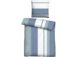 Bettwäsche "0350443", blau (lagune), B/L: 155cm x 220cm, 1 Stk., 1 Stk., Feinbiber, B/L: 80cm x 80cm, 2 Stk., Feinbiber, Obermaterial: 60% Baumwolle, 40% Polyester, CASTELL - MARKENBETTWÄSCHE, Bettwäsche, Bettwäsche, Poly-Cotton, wohlig warm, pflegeleicht, atmungsaktiv, Reißverschluss