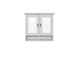 Badezimmerspiegelschrank OTTO HOME "Rauna", weiß, B:64cm H:60cm T:23cm, Massivholz, Schränke, aus massiver Kiefer, Breite 64 cm, mit Spiegel, made in EU