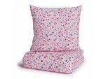 Bettwäsche OTTO HOME "Mariby", rosa (rosé), B/L: 155cm x 220cm, 1 Stk., 1 Stk., Renforcé, B/L: 80cm x 80cm, 2, Renforcé, Obermaterial: 100% Baumwolle, Bettwäsche, Bettwäsche, mit feinem Blümchen Design, skandinavisch, romantische Bettwäsche