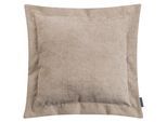 Dekokissen MAGMA HEIMTEX "ARLO Flatterkissen", taupe, unifarben, B:70cm H:8cm L:70cm, Chenille, Faserbällchen (Polyester), Polyester, Dekokissen_Sitzkissen_Kissenhüllen, Elegantes Zierkissen mit samtiger Struktur und zeitlosem Design
