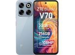 ZTE Smartphone "Blade V70", Energieeffizienz: A (A-G), grau (stardust gray), 256 GB, Mobiltelefone