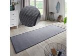 Läufer HANSE HOME "Bouclé" Gr. 52, grau, B:67cm H:5mm L:300cm, Polypropylen (PP), Teppiche, Läufer, rutschfest, Sisal Optik, Teppich, Küche, Flur, schlicht, umkettelt