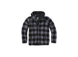 Anorak BRANDIT "Brandit Herren Teddyfleece Worker Jacket", Herren, Gr. L, schwarz-weiß (schwarz, grau), 100% Polyester, unifarben, normal, ohne Ausschnitt, Jacken