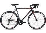 Rennrad WYLD "WYLD Rennrad 28'' Whirlwind 100 16 Gänge" Gr. 60, schwarz, Fahrräder, Herren, 60cm, 28 Zoll (71,12cm) hinten: 28 Zoll (71,12cm)