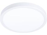 EGLO Aufbauleuchte "Fueva 6 Deckenleuchte, Aufbaulampe, Kunststoff, Deckenbeleuchtung", weiß, 1, Ø 27,8cm H: 2,5cm, 1 Stk., Leuchten, Aufbauleuchte - H2,5 x Ø27,8 cm - weiß - 14,2W inkl.