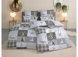 Bettwäsche OTTO HOME "Nicholas", grau, B/L: 155cm x 220cm, 1 Stk., 1 Stk., Microfaser, B/L: 80cm x 80cm, 2, Microfaser, Obermaterial: 100% Polyester, Bettwäsche, Bettwäsche, Weihnachtsbettwäsche, Winter, in 3 Qualitäten verfügbar