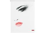 Seitenzugrollo LICHTBLICK ORIGINAL "Rollo Klemmfix, ohne Bohren, Verdunkelung, Face - Weiß", weiß (weiß, weiß), B:120cm H:150cm, Polyester, Rollos, Seitenzugrollo