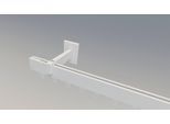 Gardinenstange INDEKO "Bern", weiß, L:200cm, Aluminium, Gardinenstangen, Gardinenstange, Innenlauf Komplett-Set inkl. Gleitern und Montagematerial