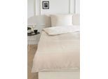 Wendebettwäsche MUSTERRING "Simple", beige (natur), B/L: 155cm x 220cm, 1 Stk., 1 Stk., Renforcé, B/L: 80cm x 80cm, 2 Stk., Renforcé, 60% Baumwolle, 40% Lyocell, Bettwäsche, Wendebettwäsche, aus hochwertigen Naturfasern