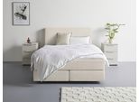 Boxspringbett "Zalia erhältlich in verschiedenen Breiten, inkl. Toppper", beige, B:145cm L:217cm, LEGER HOME BY LENA GERCKE, Komplettbetten, Boxspringbett, wahlweise mit Bonnell- oder 7-Zonen-Tonnentaschenfederkern