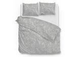 Bettwäsche ZO HOME "Paisley-di-Lino", grau (dove, grau), B/L: 200cm x 200cm, 1 Stk., 2 Stk., Renforcé, B/L: 80cm x 80cm & 80cm x 80cm, 3 Stk., Renforcé, Obermaterial: 100% Baumwolle, Bettwäsche, Bettwäsche, Bettwäsche aus 100% Baumwolle, hochwertiges Renforcé