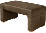 Hockerbank EXXPO - SOFA FASHION, braun (choccolate), B:104cm H:51cm T:55cm, Hocker, Essbank, Bodenfreie Optik