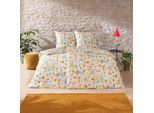 Bettwäsche ESTELLA "Isla", 985, multicolor, B/L: 200cm x 200cm, 1 Stk., 2 Stk., Mako-Satin, B/L: 80cm x 80cm & 80cm x 80cm, 3 tlg., Mako-Satin, Obermaterial: 100% Baumwolle, Bettwäsche, Bettwäsche, Feinster Mako-Satin aus 100% Baumwolle