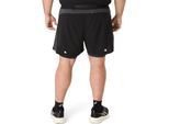 Laufshorts ASICS "ROAD 2N1 5IN SHORT", Herren, Gr. XXL, N-Gr, grau (performance schwarz, graphite grau), Stoff, Obermaterial: 100% Polyester, Hosen