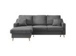 Ecksofa Valentina Grau Cord