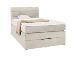 Boxspringbett Runner Beige ca. 140x200cm