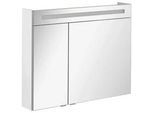 Spiegelschrank B. Clever mit LED 2-türig ca. 90x71 cm Weiß