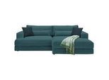 Ecksofa Fabiona rechts Petrol