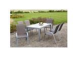 Gartensessel stapelbar Amalfi Aluminium / Polyester