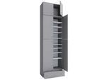 Schuhschrank Lona XXL ca. 70x240 cm Grau