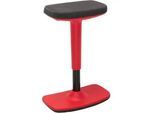 Bürohocker Leon Rot/Schwarz