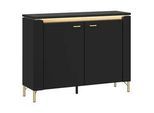 Kommode Norica Goldfarben/Schwarz B: 110,4 cm