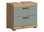 Waschbeckenunterschrank Scout ca. 60x56x37 cm Salbeigrün