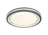 LED-Deckenleuchte Terpsa Grau/Weiß max. 30 Watt Deckenlampe