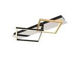 LED-Deckenleuchte Lesina Goldfarben/Schwarz max 24 Watt Deckenlampe